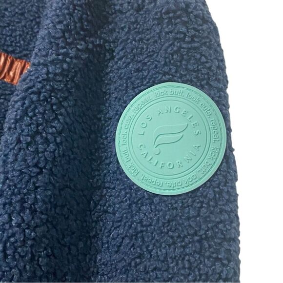 Fabletics Navy Blue Larisa Fleece Pullover Sz Large - Picture 10 of 12